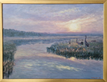 7. Pilcicki L. Wszhód słońca, akryl na płótnie 60 x 80 cm 2024r 1800