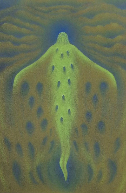 18. Niekrasz Jacek, Uniesienie, pastel na popierze 100 x 70 cm, 2025, 1500